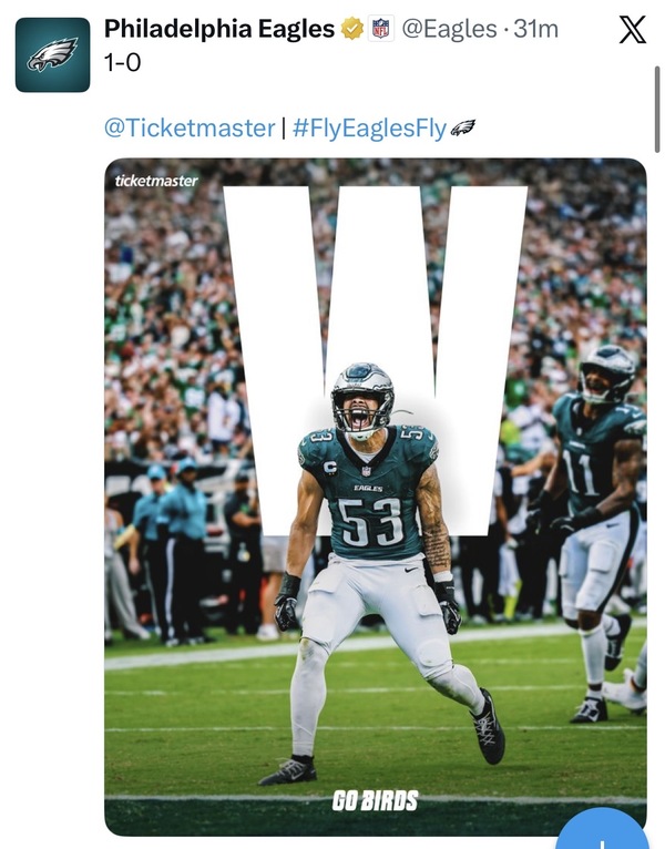 NFL and Eagles Fans, Don’t Put Much Stock In Week 1 Results