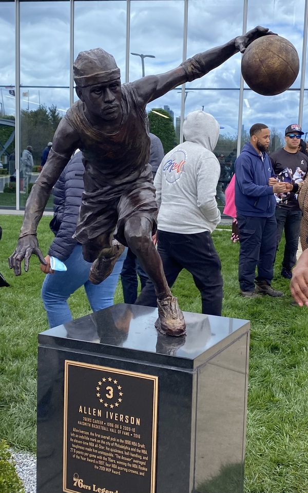 Iverson Statue Unveiled at Sixers Facility